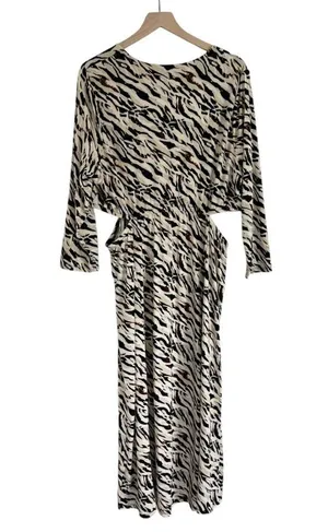 Torrid NWT Maxi Studio Knit Midi Dress Watercolor Zebra Tan Brown Orange Size 2X thumbnail 6