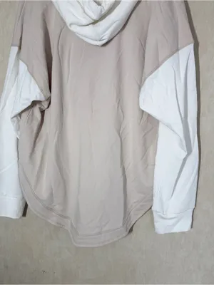 Pilcro Women’s Wharfside Hooded Sweatshirt V-Neck Pulloveriin Colorblock XL thumbnail 10