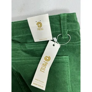Womans NWT Potili Green Cordoury Flared Pants 16 Button Fly thumbnail 3