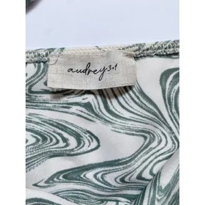 Audrey 3+1‎ Forest Green & White Marble Mini Slip Dress - S thumbnail 6