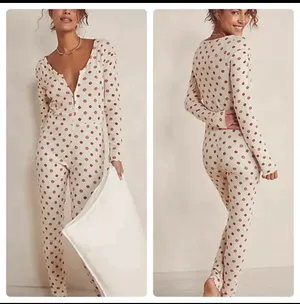 Free People SMALL Home Alone Long Johns In Warm Combo BNWTS thumbnail 2