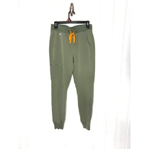 FIGS Zamora Jogger Scrub Pants Olive Green Orange Drawstring W18SW2005 Womens S thumbnail 2