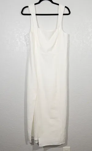 Show Me Your Mumu New White Stretch Eden Midi Dress Size XL thumbnail 3