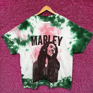 Bob Marley Reggae Tie Dye Tshirt size 2X thumbnail 1