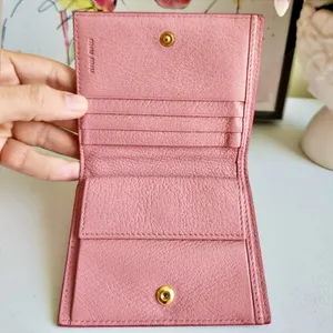 Limited Edition Floral Compact Leather Wallet thumbnail 6