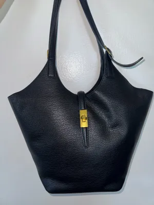 Miztique turnlock detail tote black/gold thumbnail 2