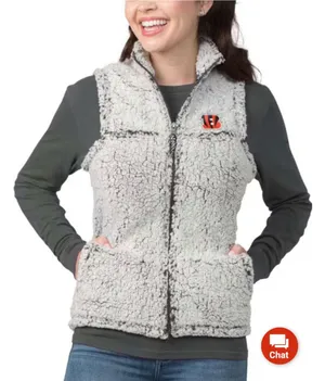National Football League New Cincinnati Bengals Women’s Grey Weekender Vest thumbnail 3
