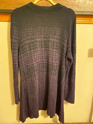 Style & Co Purple & Black Sweater Bodycon Dress thumbnail 4