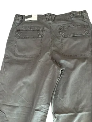 American Eagle Stretch High Waist Stovepipe Pants Womens Size Reg Gray Black NEW thumbnail 5