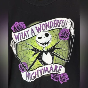 Nightmare Before Christmas M Black and Purple Long Sleeve Dress thumbnail 2