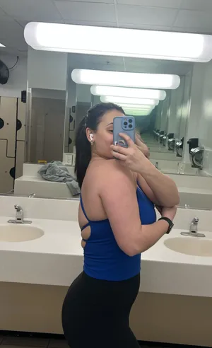 Blue Criss-Cross ACTA top thumbnail 2