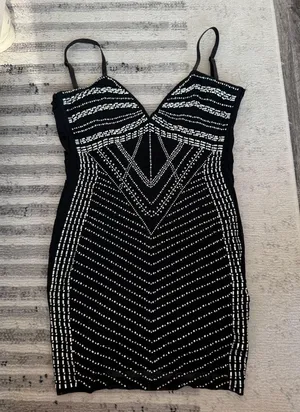 Windsor Black Sequin Mini Dress thumbnail 1
