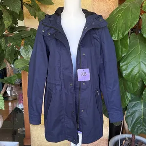 Hunter Women’s Wind & Water Resistant 100% Cotton Raincoat Hooded Jacket Size XS thumbnail 4