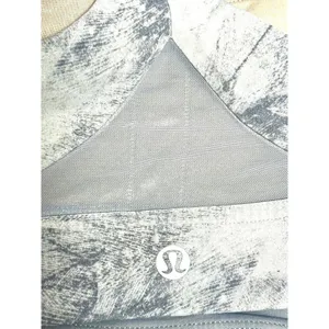 Lululemon Sport Bra Train Times Gray Size 6 Medium Support Mesh Yoga Gym thumbnail 5