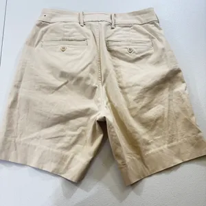Abercrombie Fitch Stretch Chino Shorts Khaki Size‎ 26 Pleated Front Casual RETRO thumbnail 4