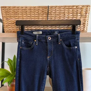 AG Adriano Goldschmied "The Legging" Super Skinny Dark Wash Jeans, 25 thumbnail 2