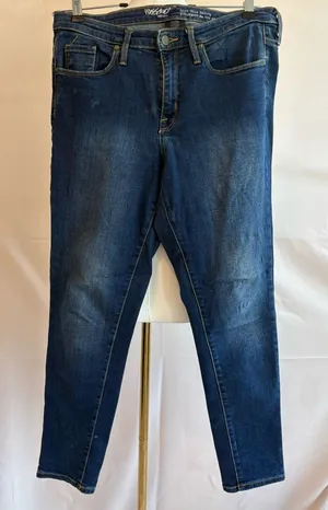High Rise Skinny Jeans Size 8/R 29 Blue Denim with Stretch thumbnail 1