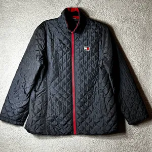 Tommy Hilfiger‎ Jacket Womens XL Blue Quilted Water Repellent Full Zip Jacket thumbnail 1