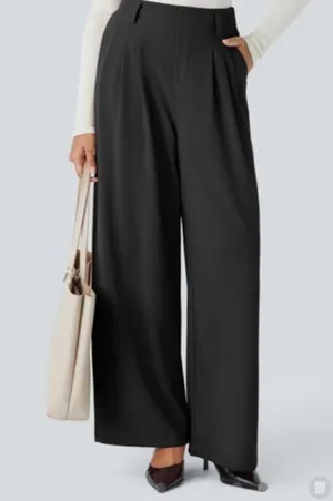 Halara Flex High Waisted Side Pocket Wide Leg Waffle Work Pant L NWT thumbnail 6