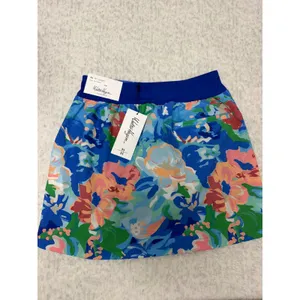 Walter Hagen Womens XS Blue Gouache Floral Lightweight Core Skort 16 Inch‎ NWT thumbnail 6