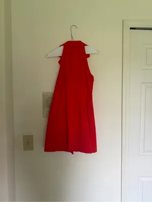New Future Collective Red Sleeveless Blazer Dress thumbnail 2