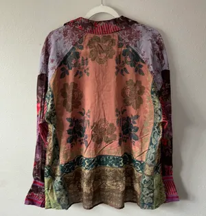 We The Free flower patch long sleeve button down blouse thumbnail 8