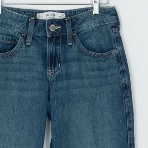 Hollister Low Rise Baggy‎ Jeans Womens Size 000R W23 Regular Medium Wash Denim thumbnail 2