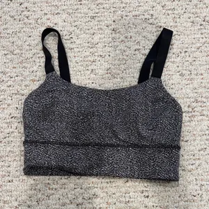 Lululemon Both Ways Bra Scatter Star Arctic Grey / Black Size 4 C26-025 thumbnail 2