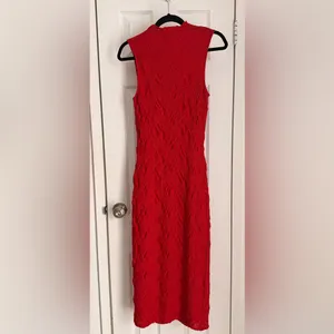 NWT House of Harlow 1960 Red Lace Bodycon Midi Dress Size S thumbnail 3
