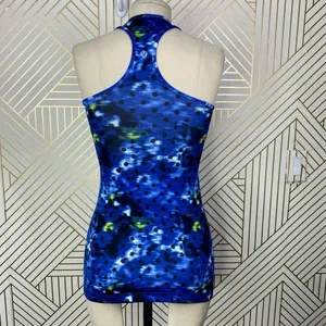 Lululemon‎ Cool Racerback Windy Blooms Print Blue Size 4 thumbnail 8