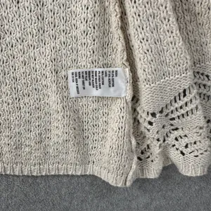 Red Camel Crochet Knit Sleeveless Open Top Women's X-Small Beige Boho Y2k thumbnail 8