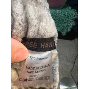 Free Haven Womens Sz Large Plush Sweatpants Lounge Pants Light Gray Straight Leg thumbnail 8