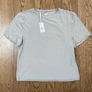 aerie Short Sleeve Tee in Light Taupe thumbnail 1