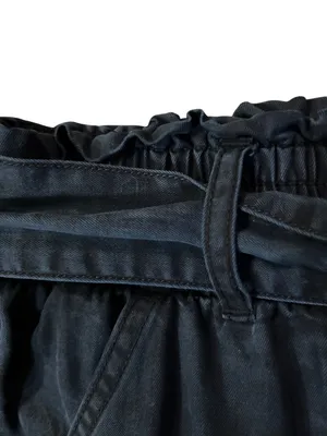 Abercrombie & Fitch Women’s S Navy Paperbag Jogger Pants Used Blue Lyocell thumbnail 13
