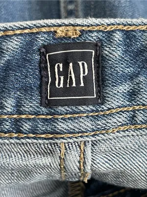 GAP Wide Leg High Rise Women's Cop Jeans Size 8 Medium Blue thumbnail 7
