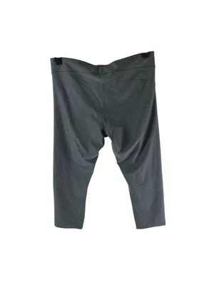 Under Armour Women HeatGear Compression Leggings Cropped Gray L thumbnail 2
