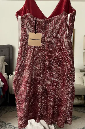 superdown Pink Sequin Mini Dress thumbnail 3