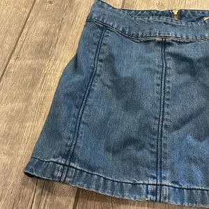 Free People Blue Mini Skater Skirt thumbnail 2