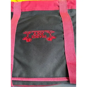 Trader Joe's Reusable Tote Bag Black and Red thumbnail 6