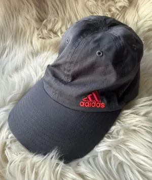 Adidas Classic Dark Gray Baseball Cap with Hot Pink Logo thumbnail 1