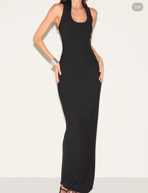 Pretty Little Thing Dress Black long thumbnail 3