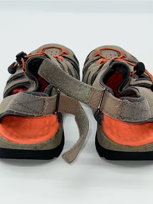 Clarks Tuvia‎ Women's Hiking Sandals in Taupe and Orange Hook and Loop Back-Sz 7 thumbnail 7
