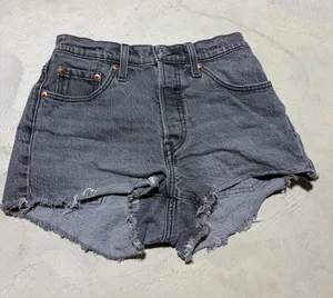 Levi’s Distressed Women's Denim Shorts gray washed 25 thumbnail 1