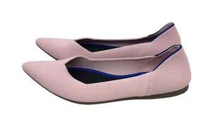 Rothy's Shoes The Point Petal Pink Knit Ballet Flats Size 6 thumbnail 1