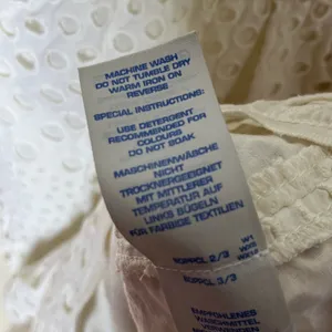 Boden White Eyelet Cotton Lace‎ Short Sleeve Fit Flare Dress WH541 Womens US 4R thumbnail 5