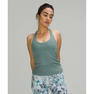 Lululemon 12 Cool Racerback Tank Top Shorter Length Nulu Tidewater Teal Active thumbnail 2