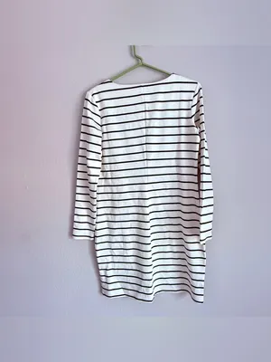 H&M Basic Long Sleeve Striped Sweater Dress Size Medium New with Tags thumbnail 3