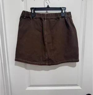 Vestique Brown Denim Skort thumbnail 3