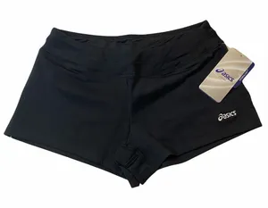 Asics Abby Loose Fit Shorts Womens Small Black Running Shorts NWT WS1207-9090 thumbnail 1