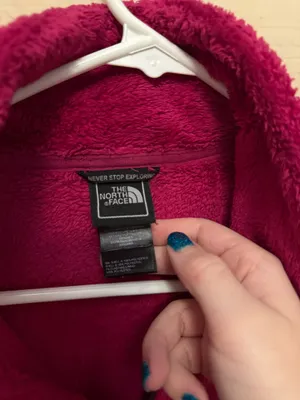 Fuchsia North Face Fleece Jacket thumbnail 5
